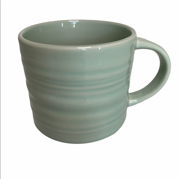 Starbucks Mint Green Ripple Sea Glass mug 14oz